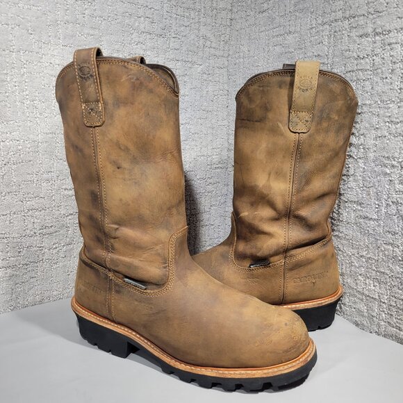 Carolina Well X 12” Men’s Size 13D Waterproof Comp Toe Ranch Wellington Logger - Picture 7 of 11